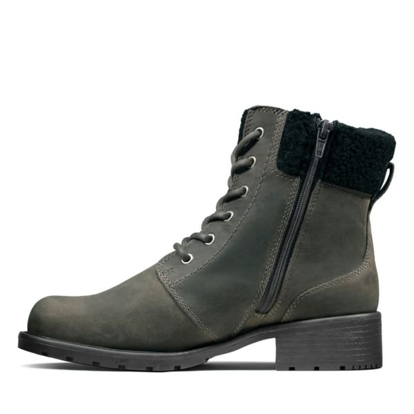 Clarks Womens Orinoco Dusk Ankle Boots Dark Grey | UK-792415